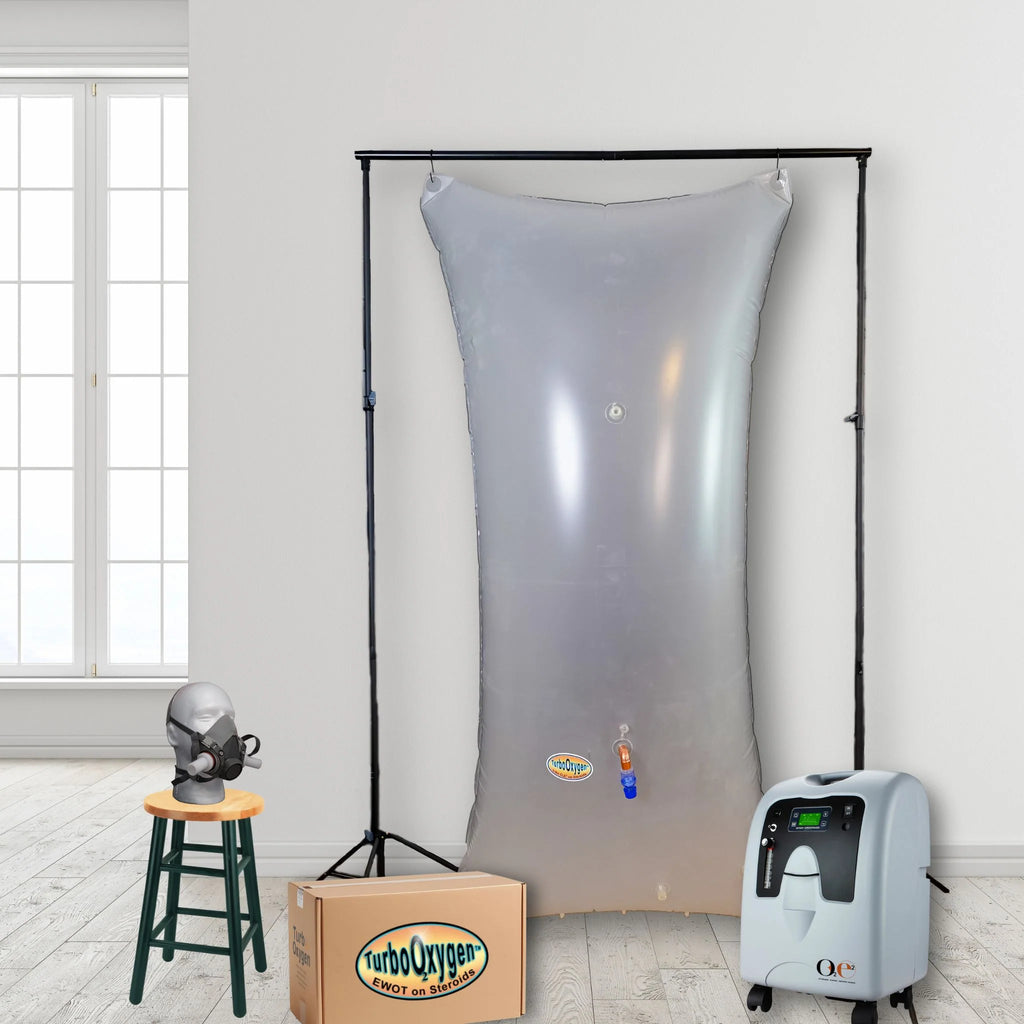 Turbo Oxygen EWOT System – 10LPM Oxygen Concentrator, 900L EWOT Bag, Turbo Mega-Flow Mask